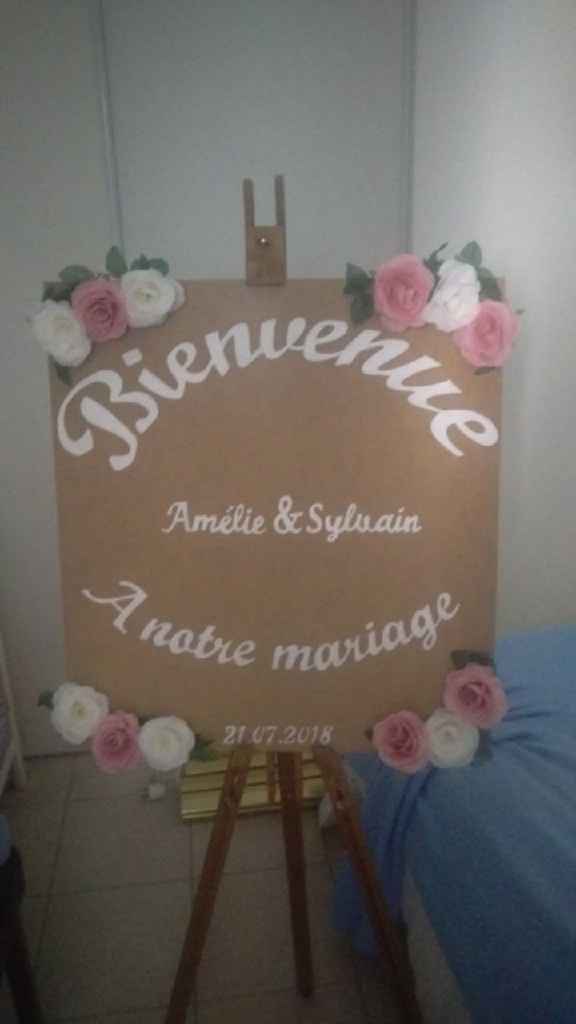 Panneau de bienvenue mariage - 1