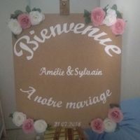 Panneau de bienvenue mariage - 1