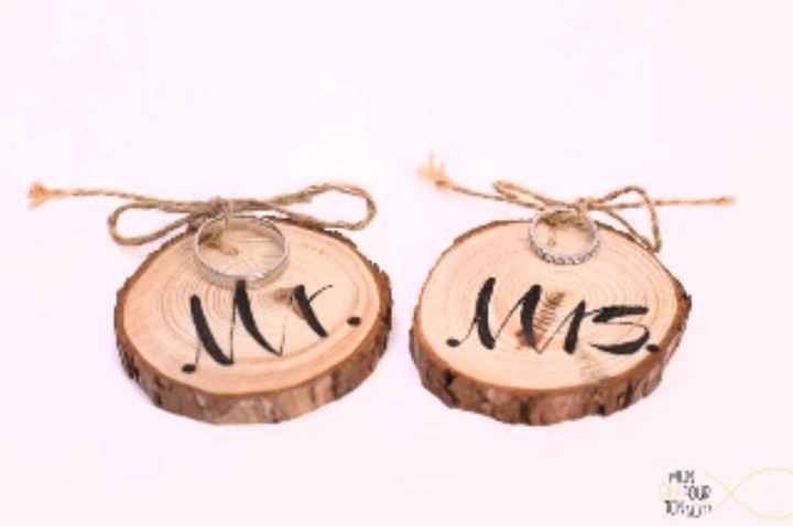 Porte alliances en bois - 2