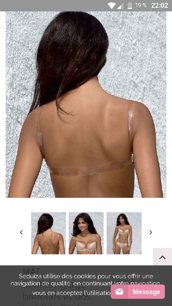 Soutien gorge robe dos nu - 1