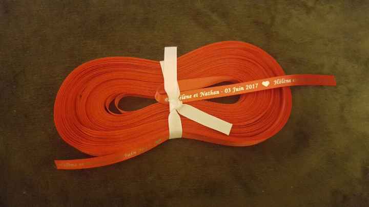 J'ai reçu mes rubans personnalisés - 1