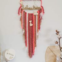 Attrape rêve rose gold personnalisé