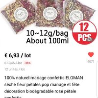 Confettis de petales de fleurs séchée - 1