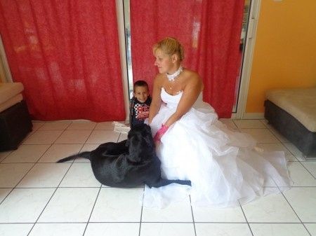 mon chien, mon fils et moi