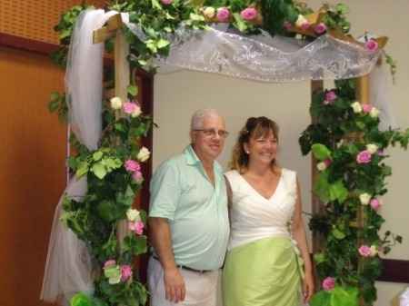 mariage fushia et anis 