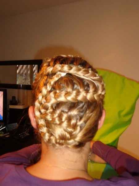 chignon tréssé 1