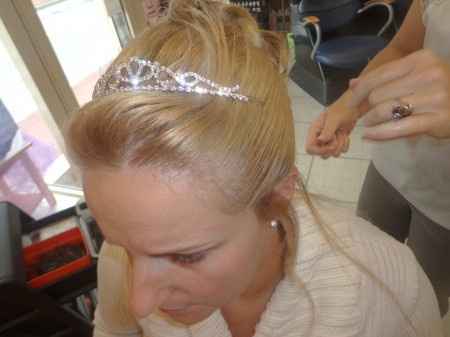 chignon jour j 8