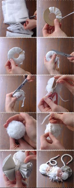  Petits pompons en tulle - 1