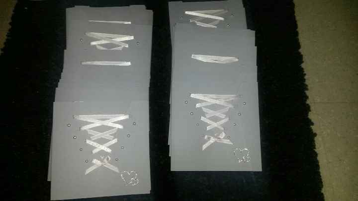 Diy du week-end: 1er partie faire part - 2