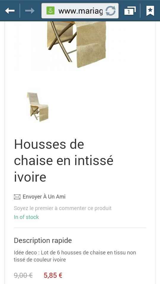 Help  ! Housses de chaises. - 1