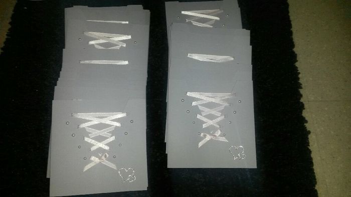 Diy du week-end: 1er partie faire part - 2