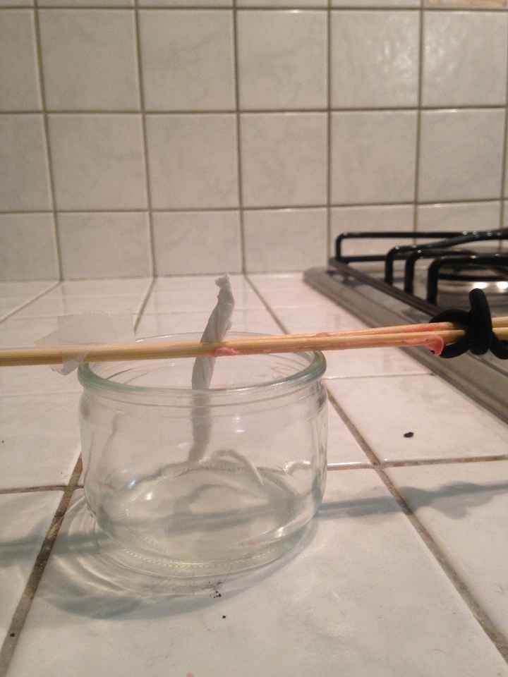 mise en place de la mèche