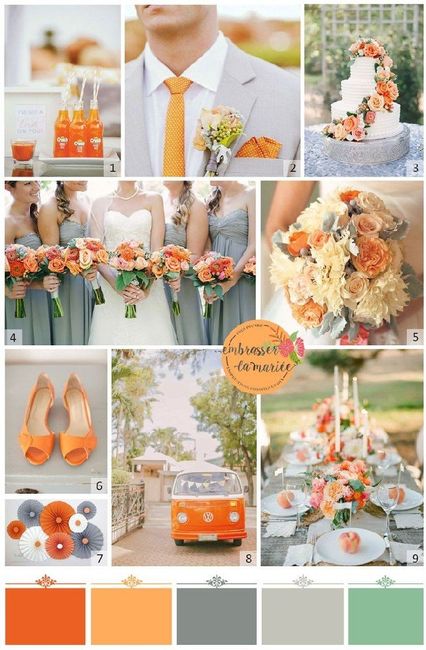 Orange comme couleur de mariage - 1