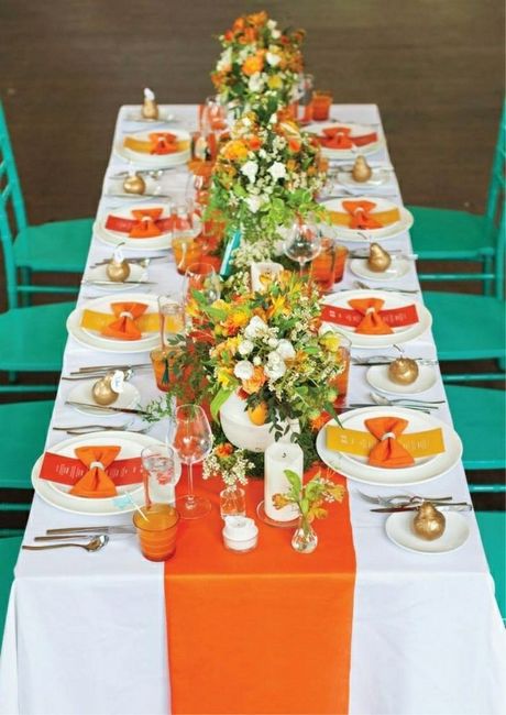 Orange comme couleur de mariage - 4