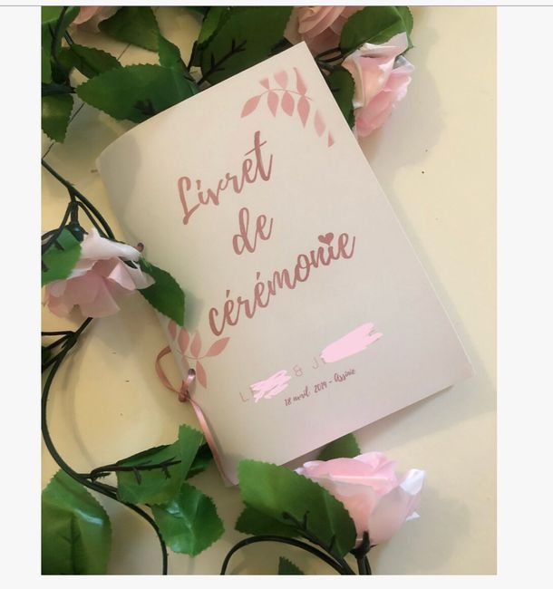 🎀livret de cérémonie 🎀 - 1