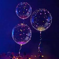 ballons avec guirlandes lumineuses intégrées je crois
