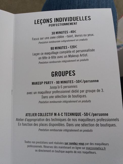 2ème page tarifs MAC