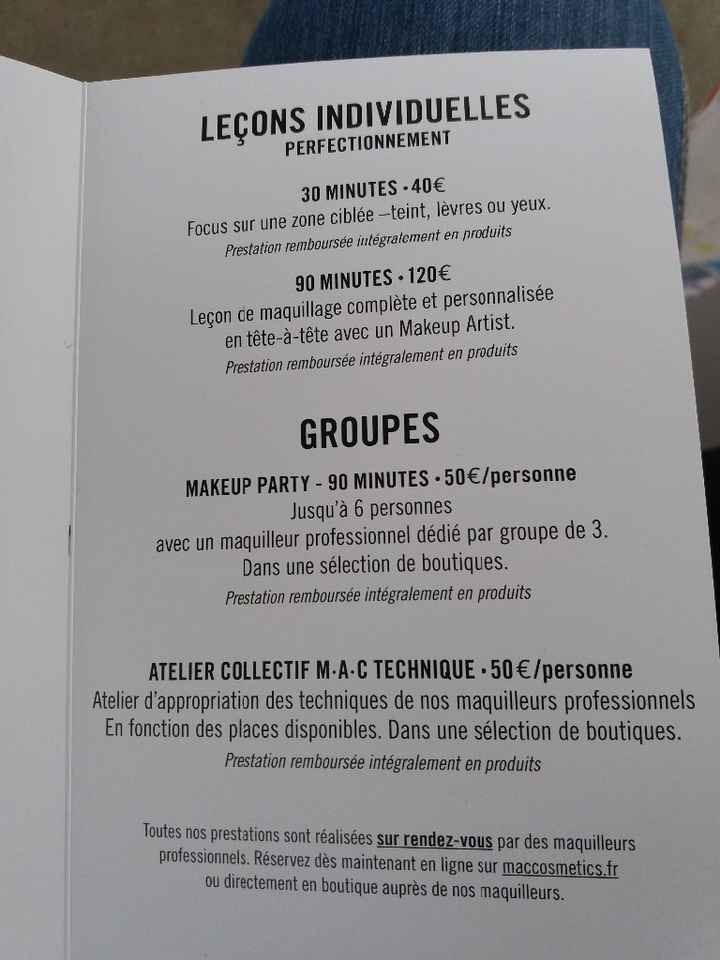 2ème page tarifs MAC