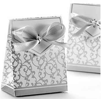 Boites à dragées argenté