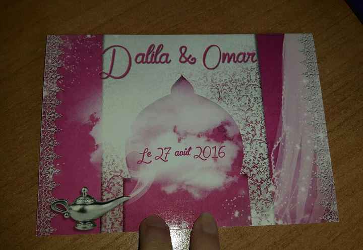 échantillon faire part reçu - 1