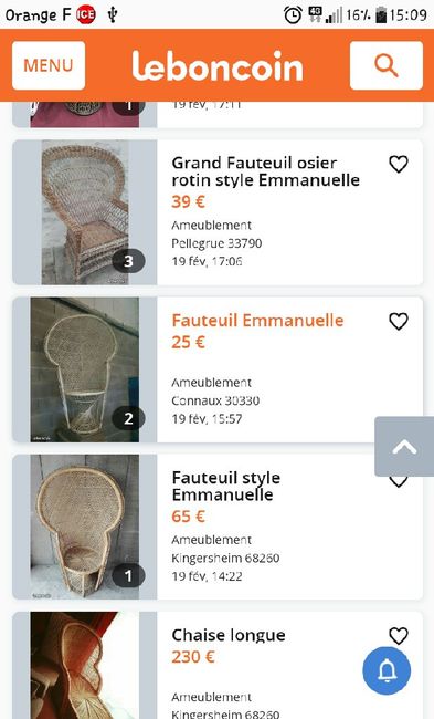 Fauteuils Emmanuelle 2