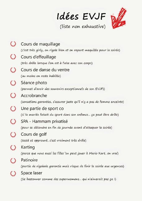 Des idées pour un evjf petit comité ? - 1