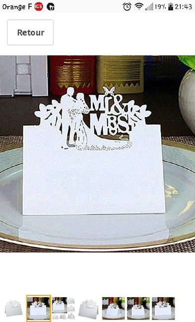 Noms des invités sur les tables - 1