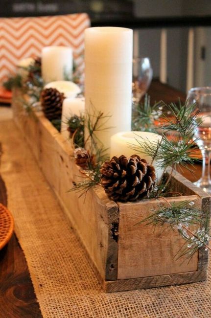 Inspiration pomme de pin pour les mariages d'automne et hiver - 8