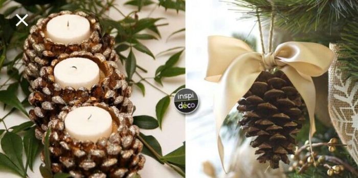 Inspiration pomme de pin pour les mariages d'automne et hiver - 11