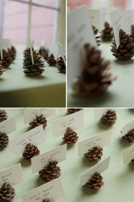 Inspiration pomme de pin pour les mariages d'automne et hiver - 24