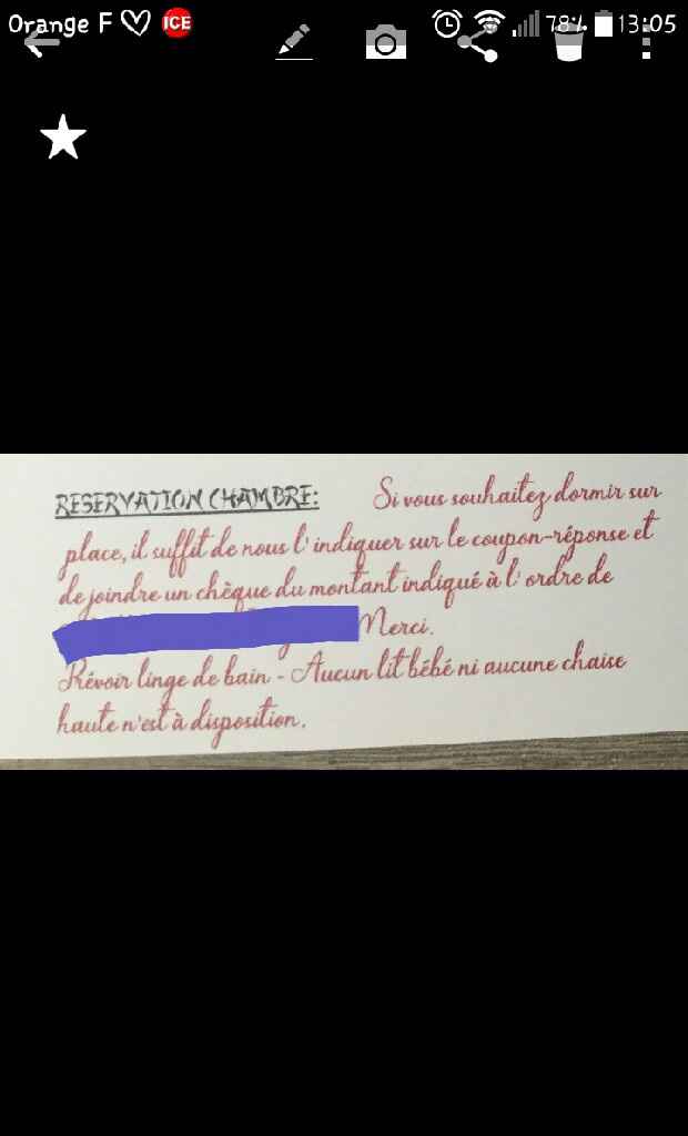 Texte hébergement pour le faire-parts - 1