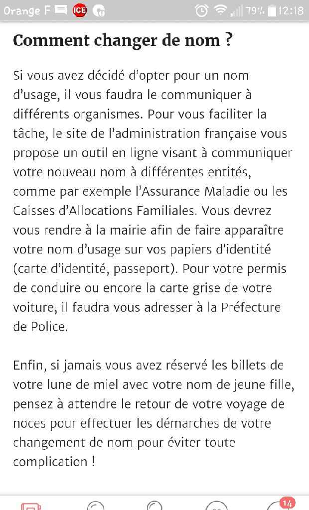 Changement de nom - 1