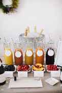 jus de fruits et fruits frais