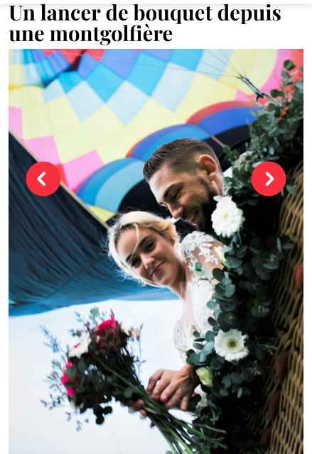 lancer de bouquet depuis une mongolfière !!!
