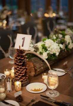 Inspiration pomme de pin pour les mariages d'automne et hiver - 10