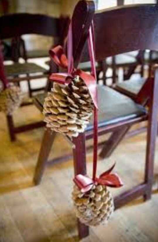 Inspiration pomme de pin pour les mariages d'automne et hiver - 22