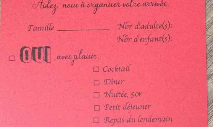 Faire-part annonce d'un gîte  - 1