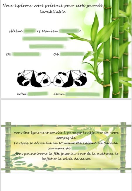 Faire-part terminés! 2