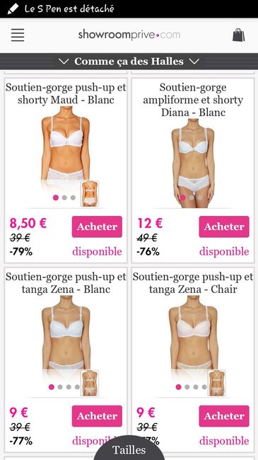 Bon plan lingerie sur showroom privé - 1