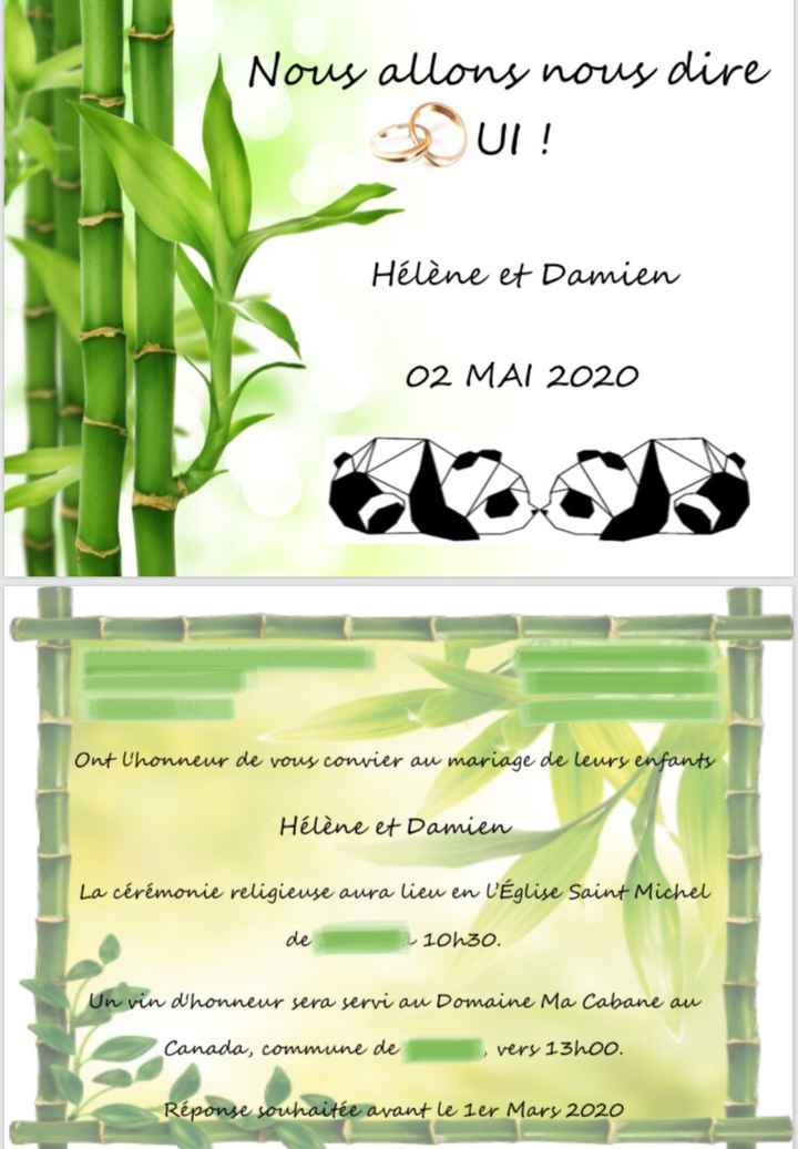 Programme pour faire les faire-parts - 1