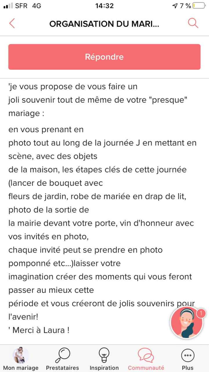 Que faite vous le jour j qui a étais reporté - 1