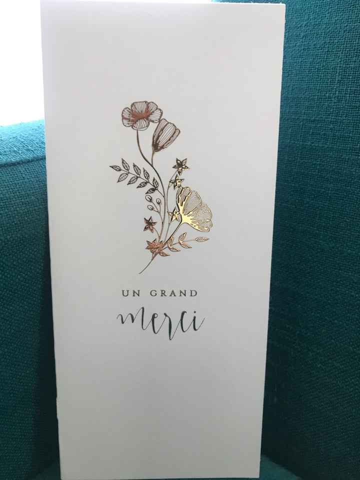 Nos cartes de remerciements - 1