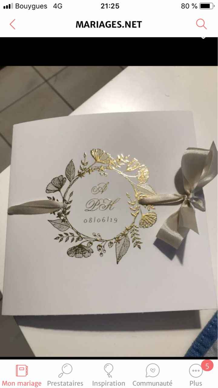 Faire-part différents ou cartons supplémentaires pour le repas : à vos photos s'il vous plaît - 1