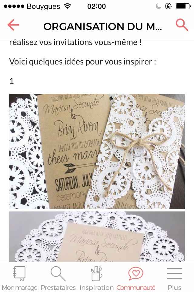 Help je cherche des napperons pour mes faires-parts svp ! - 2