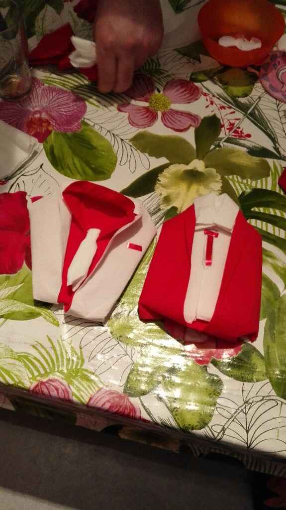 Quel pliage costume en serviette? - 1