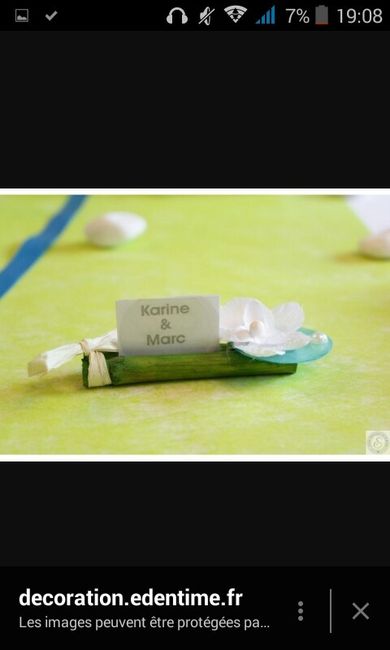 Marque-place simple - 1