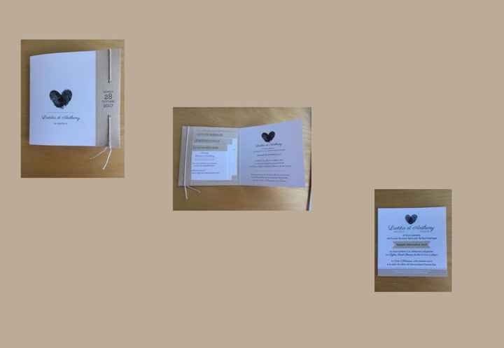 Notre faire part et carton d'invitation VH (en bas a droite)