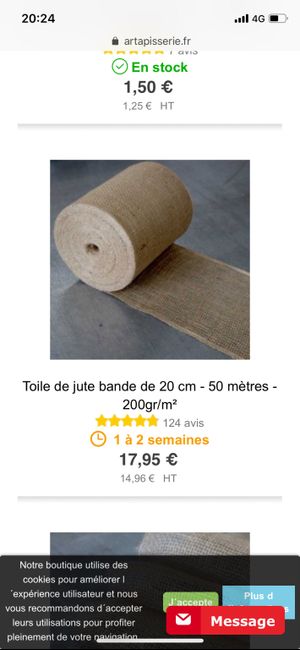 Bon plan toile de jute - 1