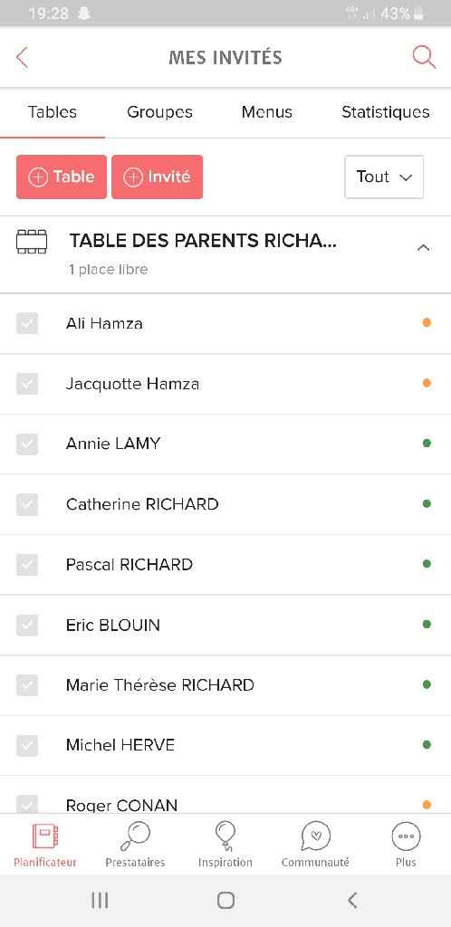 Plan de table - 1