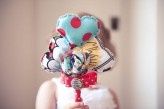 bouquet pour demoiselle d honneur coeur en tissu!